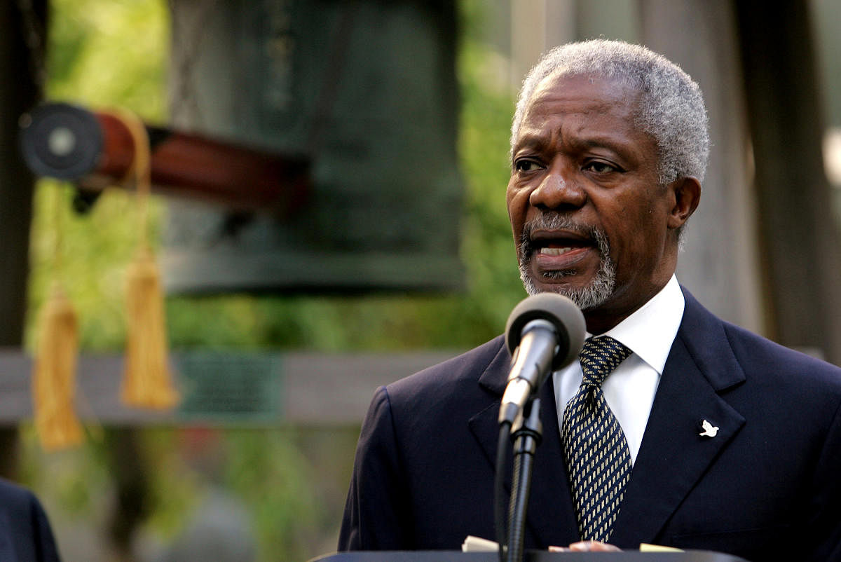 former United Nations Secretary-General Kofi Annan. Reuters file photo