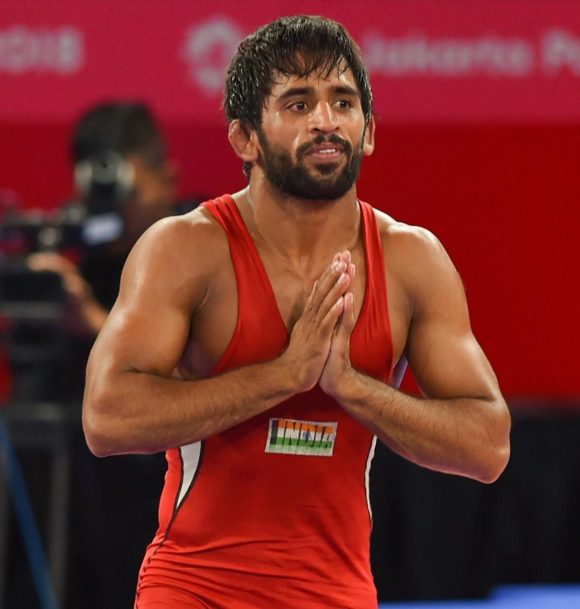 Bajrang, who came into the Asian Games as favourite to win the gold in this category, beat his Japanese opponent 11-8 in the final bout. PTI Photo