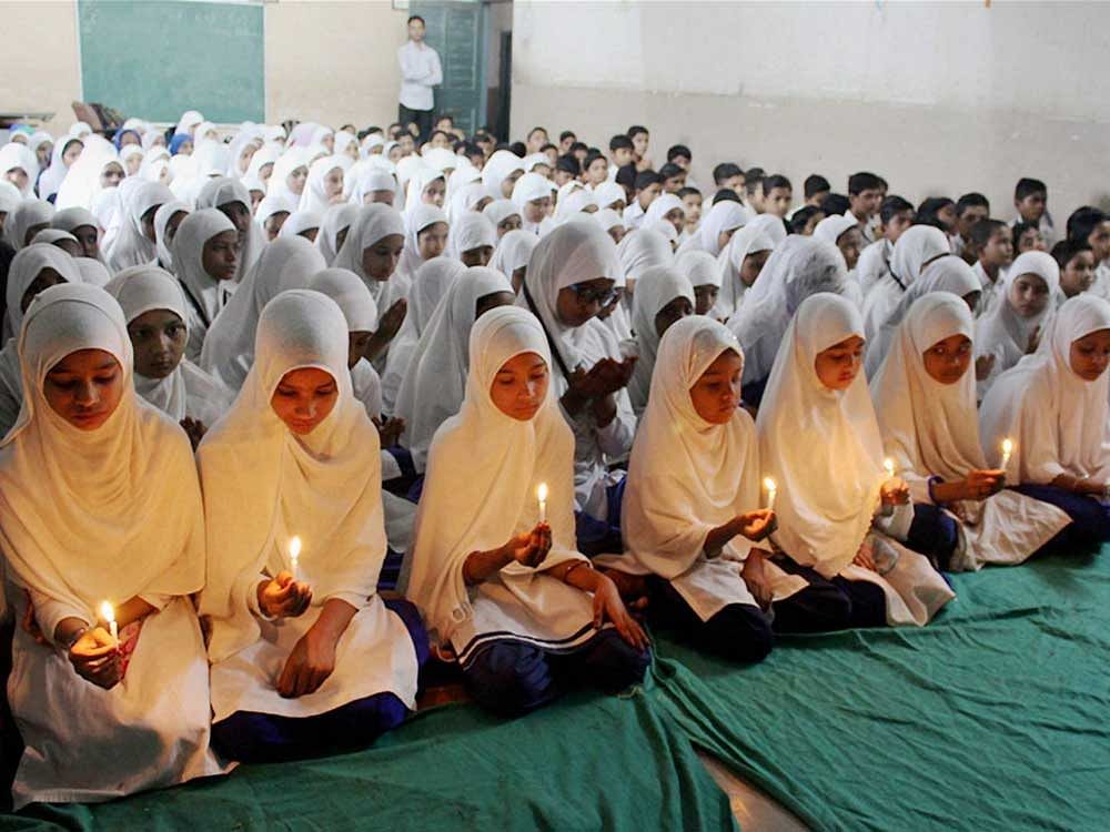 Taking a serious view of alleged opposition by the principal and teachers of a 'madrasa' (Islamic seminary) to the singing of the national anthem during Independence Day function, the Uttar Pradesh government has cancelled its recognition. PTI file photo for representation 