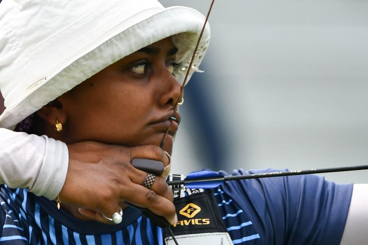 DISAPPOINTING India’s Deepika Kumari won one round before crashing out of the recurve women’s event. AFP