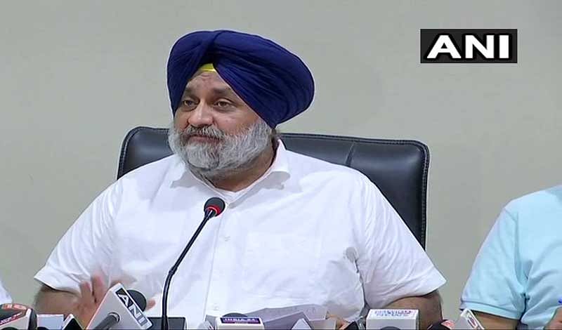 Hitting out at the Congress president, SAD chief Sukhbir Singh Badal alleged that Gandhi was trying to protect those Congress leaders who were involved in the "genocide". ANI photo