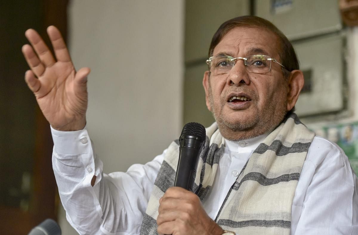 Former Union minister Sharad Yadav today announced he would hold a rally in Delhi and urged the EC to address "concerns" over the use of the machines. PTI Photo