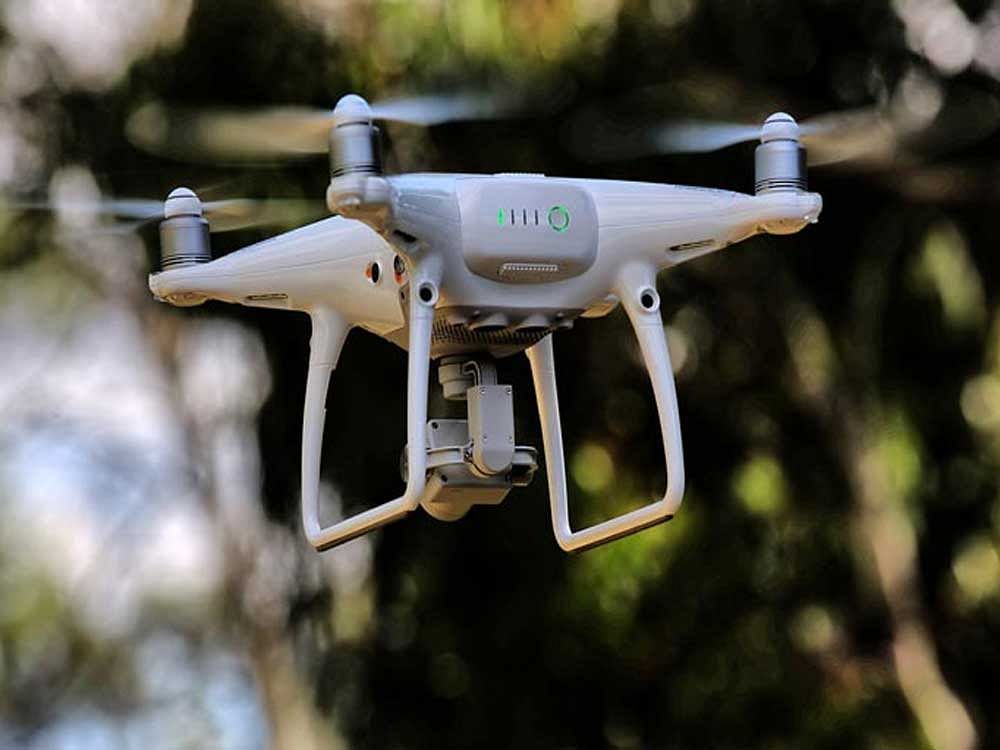 Flying drones within five km of six airports, including Bengaluru, has been banned. Besides Bengaluru, the government's first drone policy unveiled on Monday said, drones should not be operated within a distance of 5 km from the perimeter of airports in Delhi, Mumbai, Chennai, Kolkata and Hyderabad.  Picture courtesy Twitter
