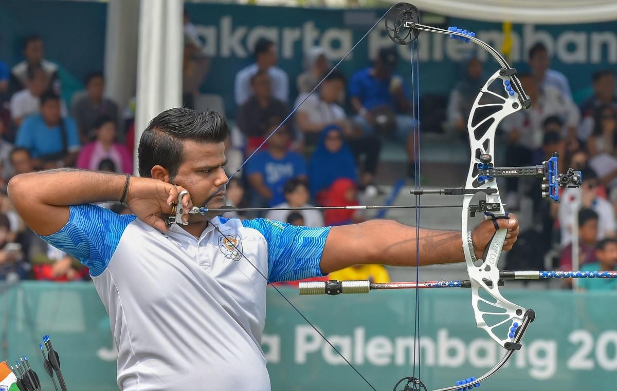 Indian archer Rajat Chauhan. PTI Photo