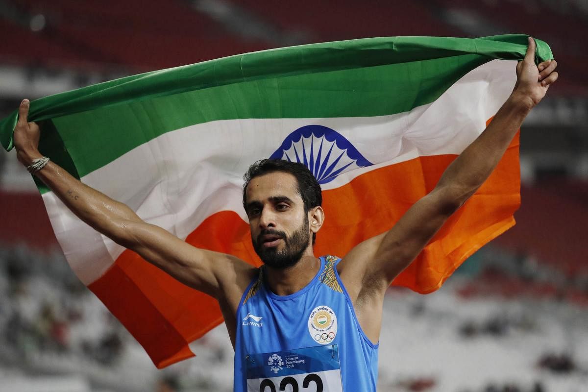 Manjit Singh upstaged pre-race favourite compatriot Jinson Johnson to win gold in men's 800m in a 1-2 finish for India in the event. Reuters Photo