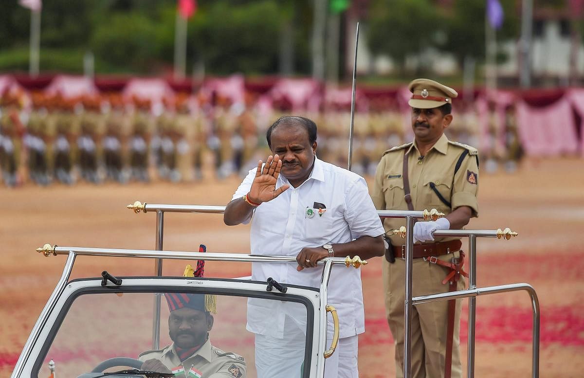 As the JD(S)-Congress coalition ministry in Karnataka completed 100 days in office, BJP today lashed out at the H D Kumaraswamy government alleging that development had gone for a toss and the chief minister was worried whether his government would surviv