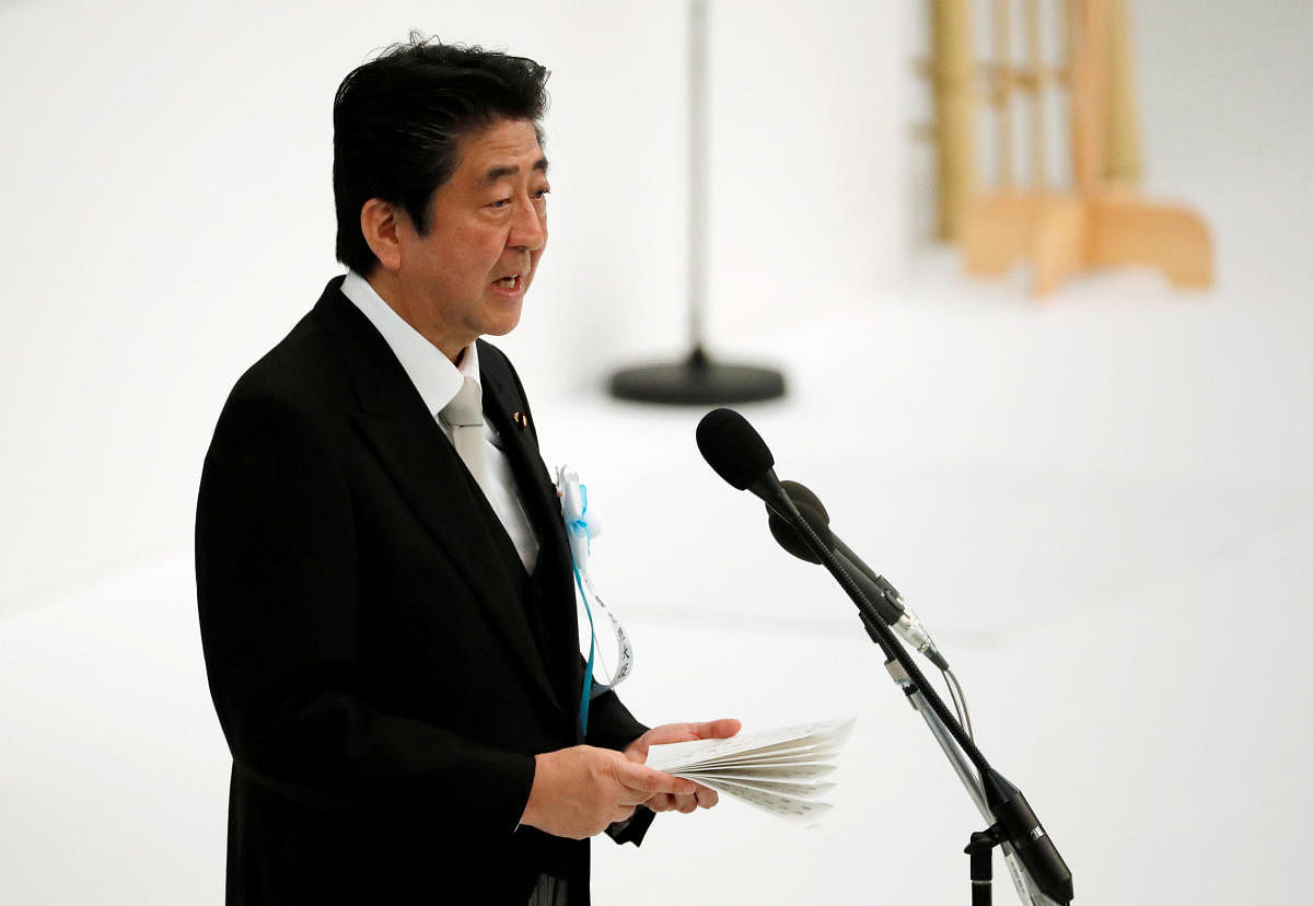 Japanese Prime Minister Shinzo Abe. (Reuters Photo)