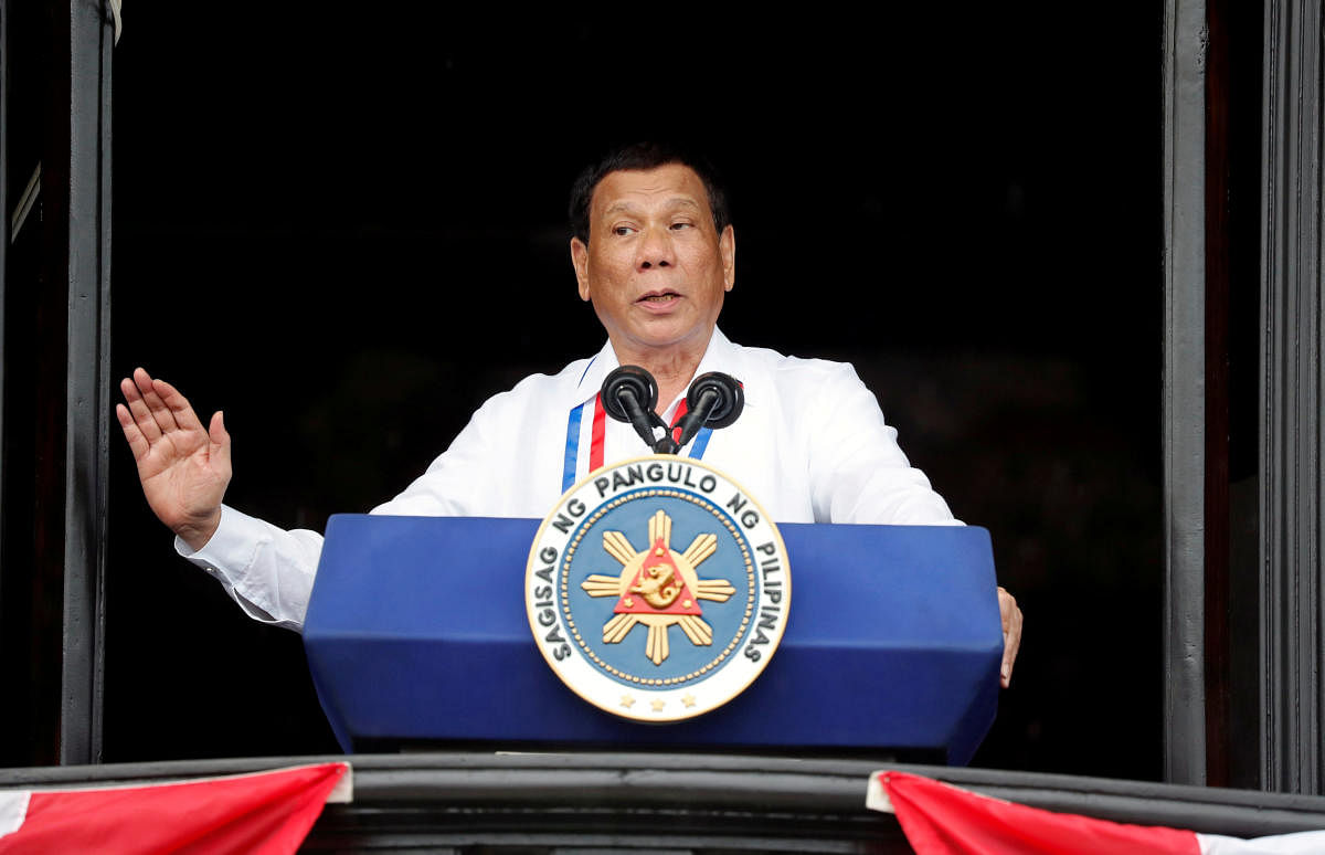 Philippine's President Rodrigo Duterte. Reuters File photo