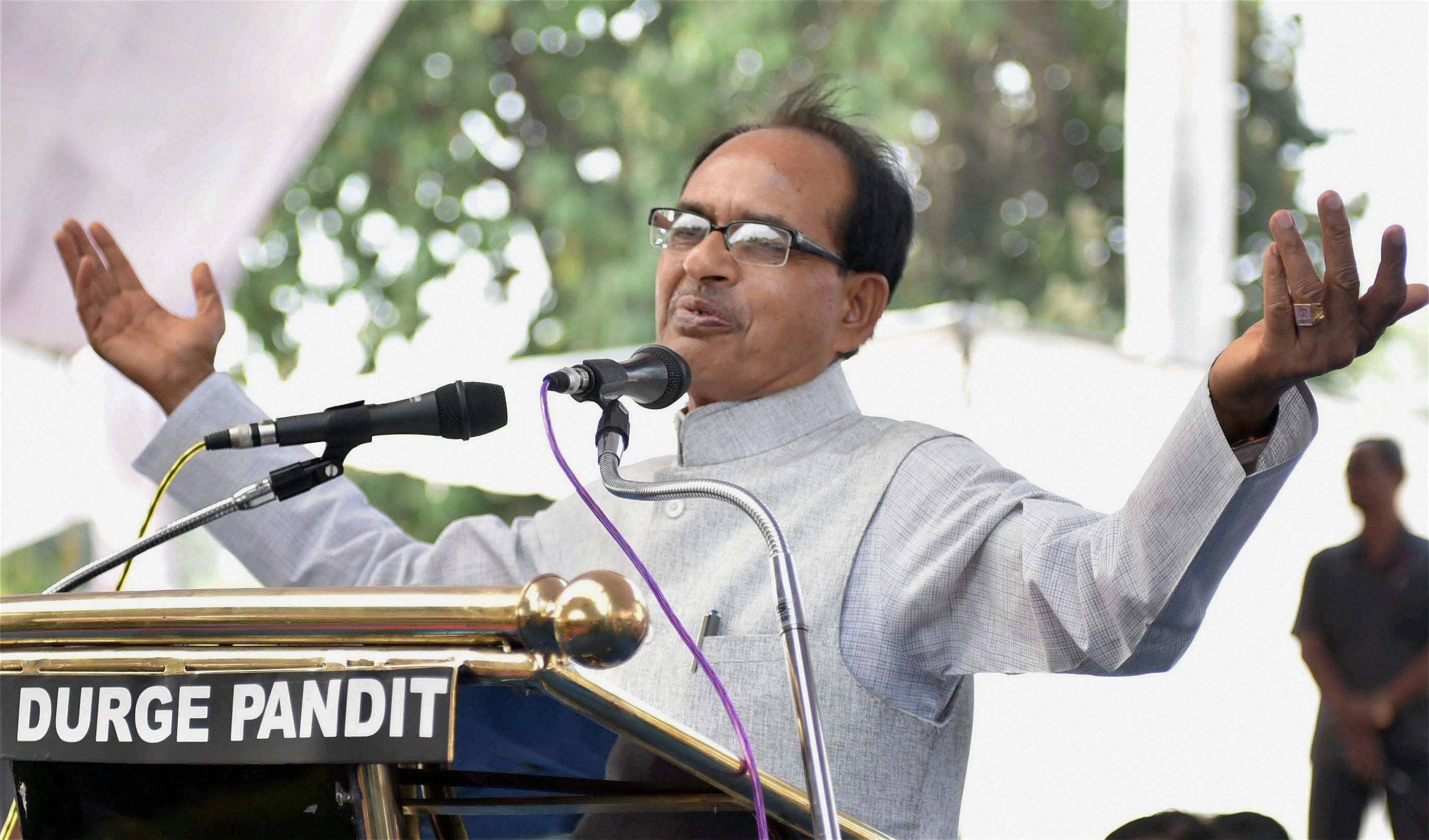 A visibly shaken Chouhan claimed that the Congress was after his blood. 