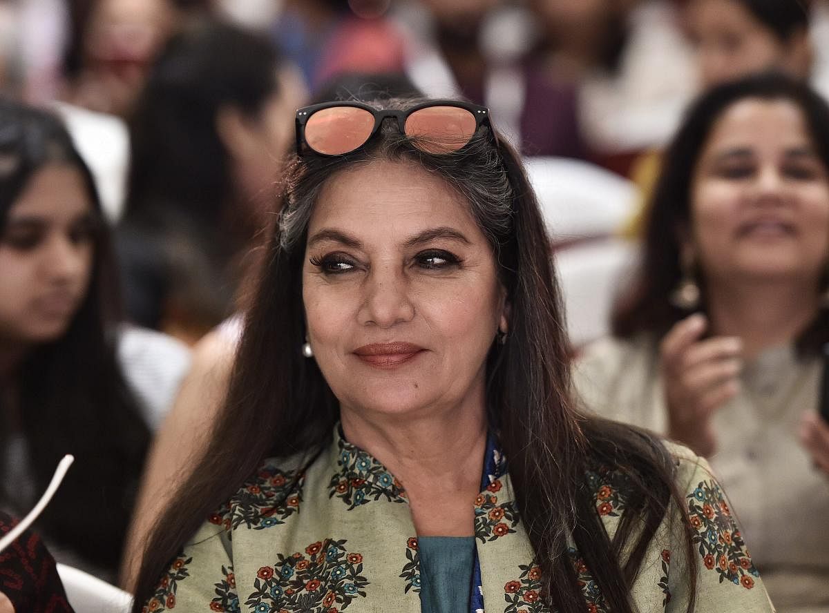 Bollywood actress and activist Shabana Azmi. PTI Photo