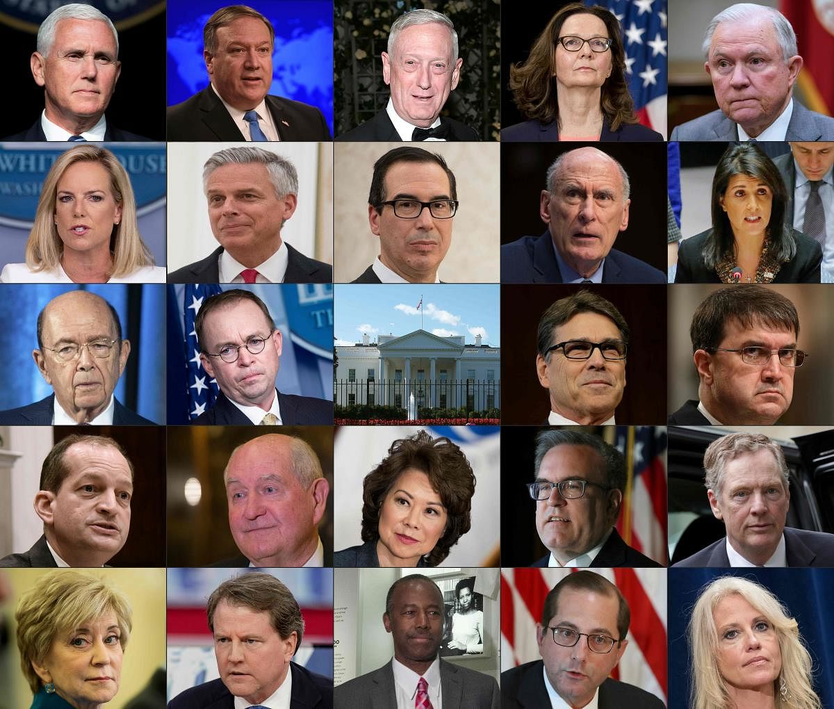 Senior White House officials who have denied writing for the New York Times. AFP