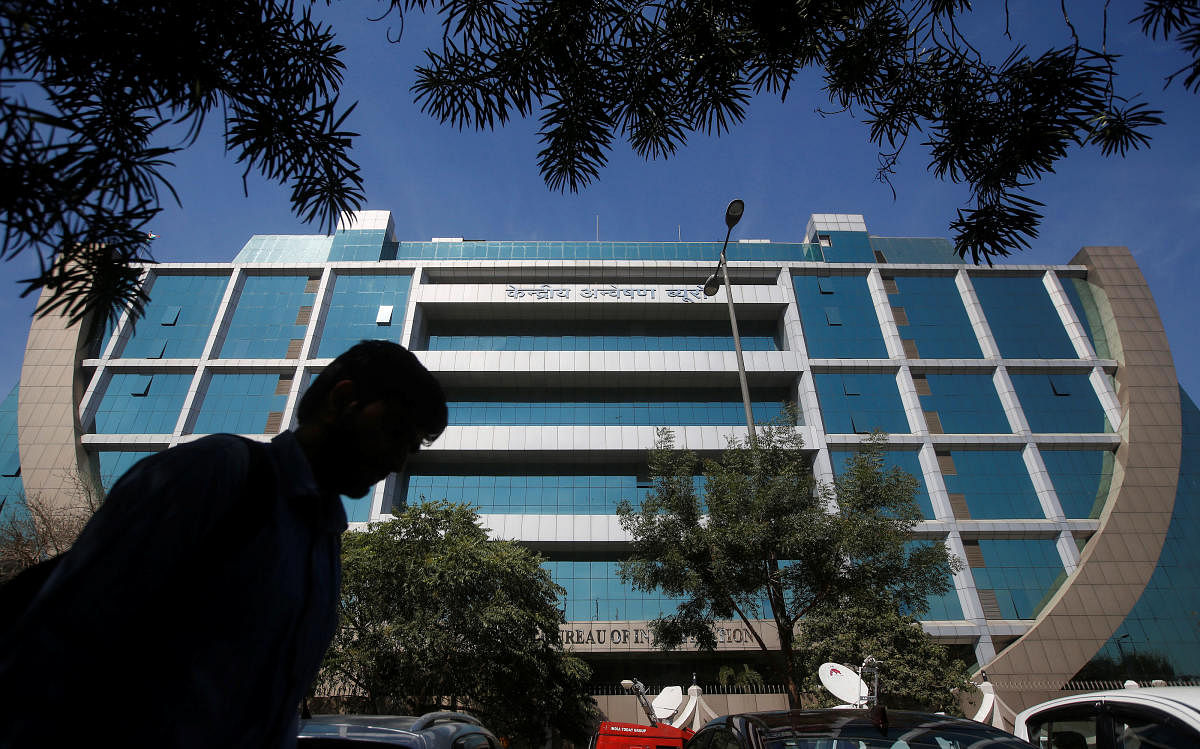 A man walks past the Central Bureau of Investigation (CBI) headquarters, in New Delhi. (Reuters file pic)