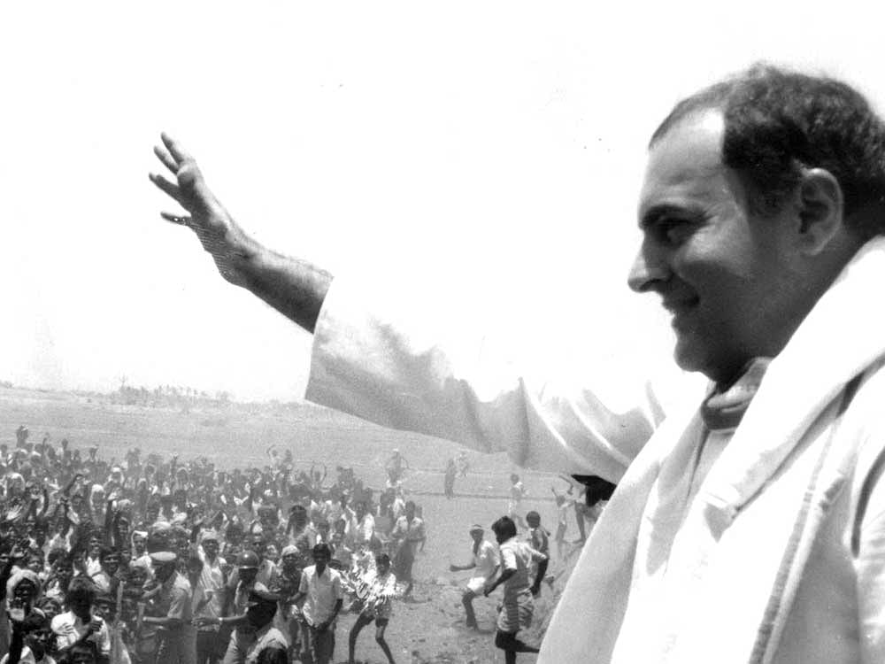 Rajiv Gandhi was assassinated at a poll rally on the night of May 21, 1991, at Sriperumbudur in Tamil Nadu by a woman suicide bomber, identified as Dhanu. DH file photo