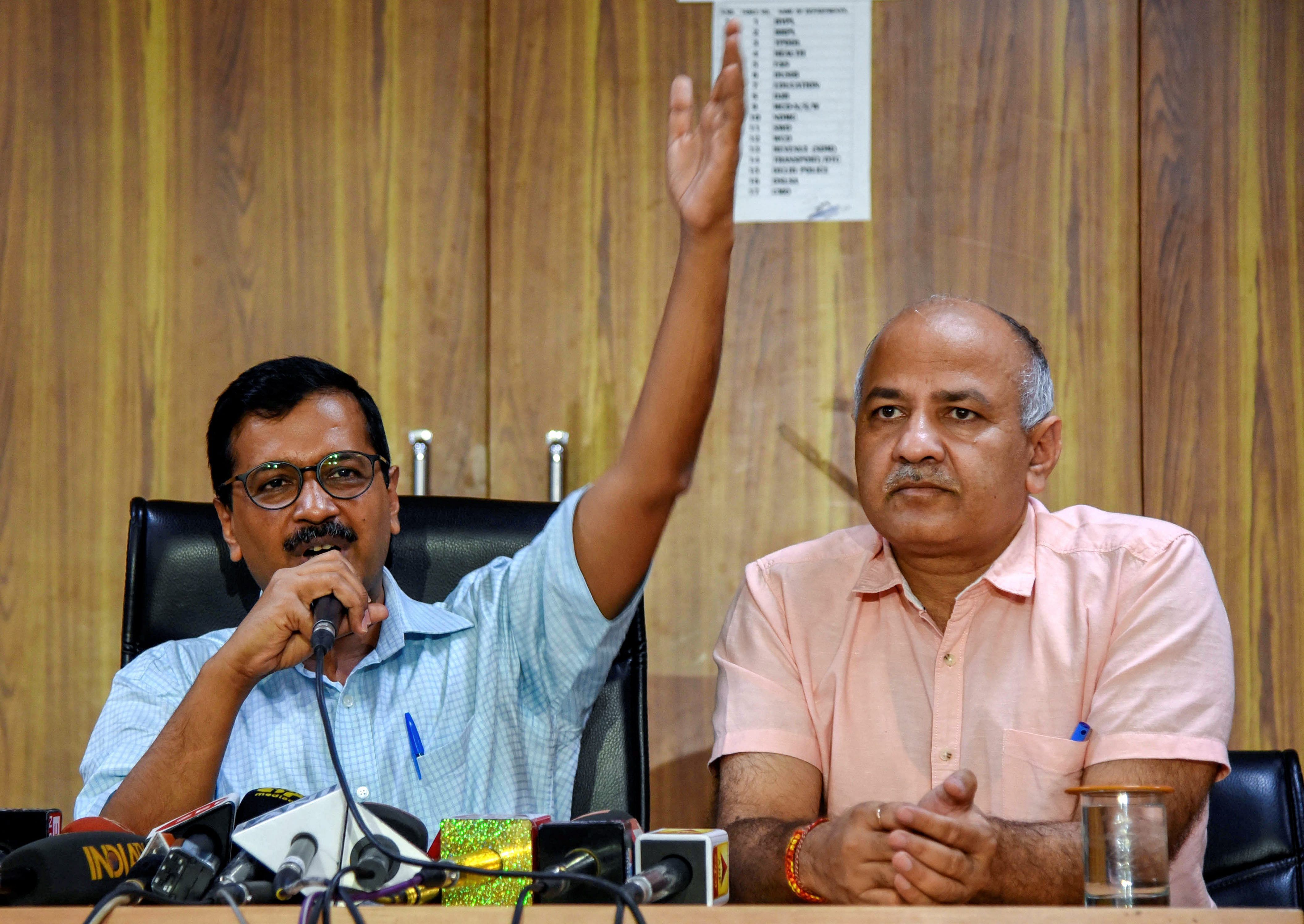 The 1,300-page charge sheet claimed that Kejriwal, Sisodia and others criminally conspired to threaten the Chief Secretary with death or grievous hurt, obstructed him in discharging his public function and caused hurt. PTI file photo