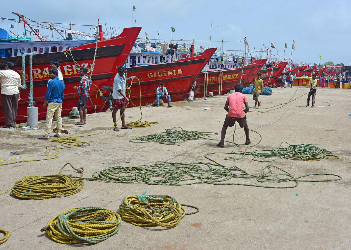 Fish catch and equipment worth lakhs of rupees were damaged, the fishermen alleged. (DH File Photo. For representation purpose)