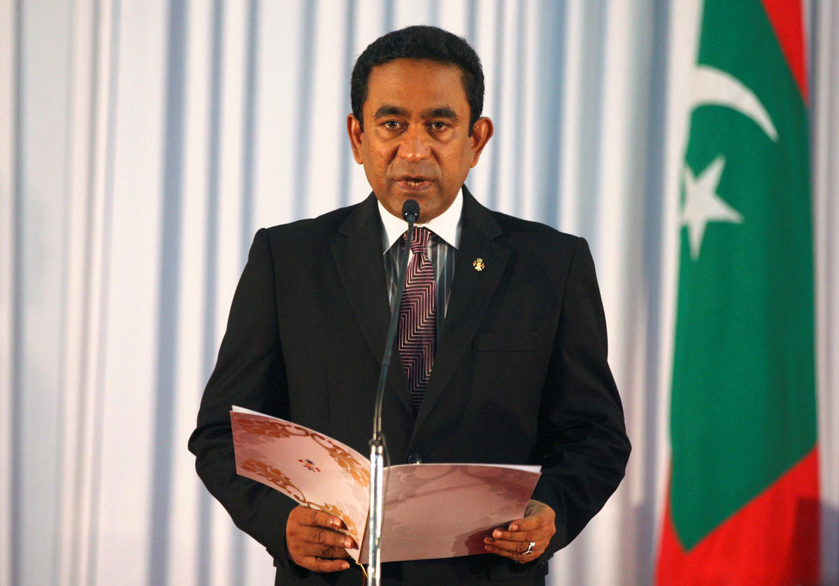 Abdulla Yameen, whose main political rivals are in jail or exile, has denied any involvement in the alleged island-leasing scam, which first came to light in a 2016 investigation by Al Jazeera. Reuters File Photo