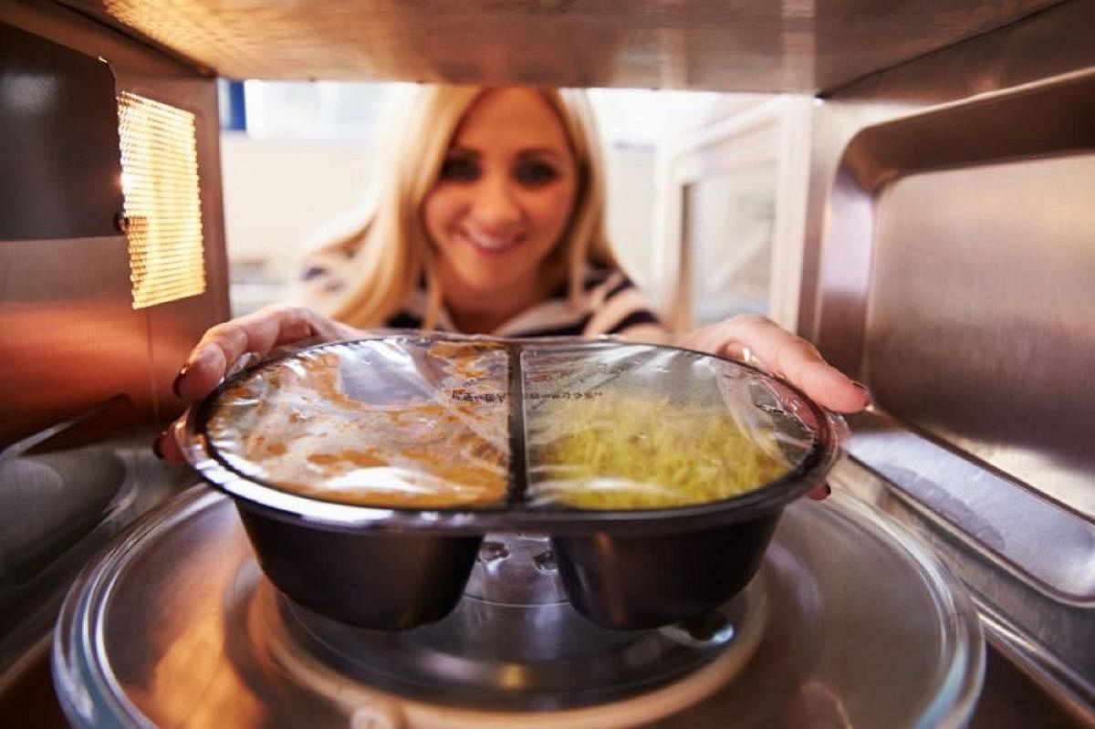 Microwaving food can transfer plastic from the container into the food