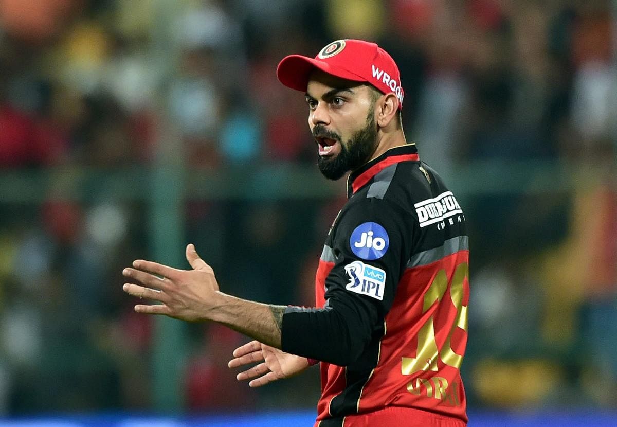 Virat Kohli has sustained a neck injury during Royal Challengers Bangalore's final home match that requires rest and rehabilitation. PTI 