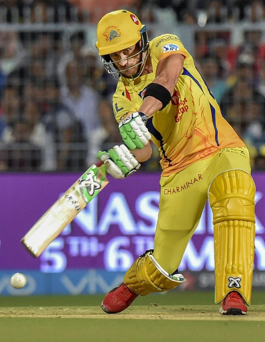 Handed a chance following Sam Billings's injury, Faf du Plessis made the utmost use of it by single-handedly powering Chennai Super Kings into the final. PTI FILE PHOTO 