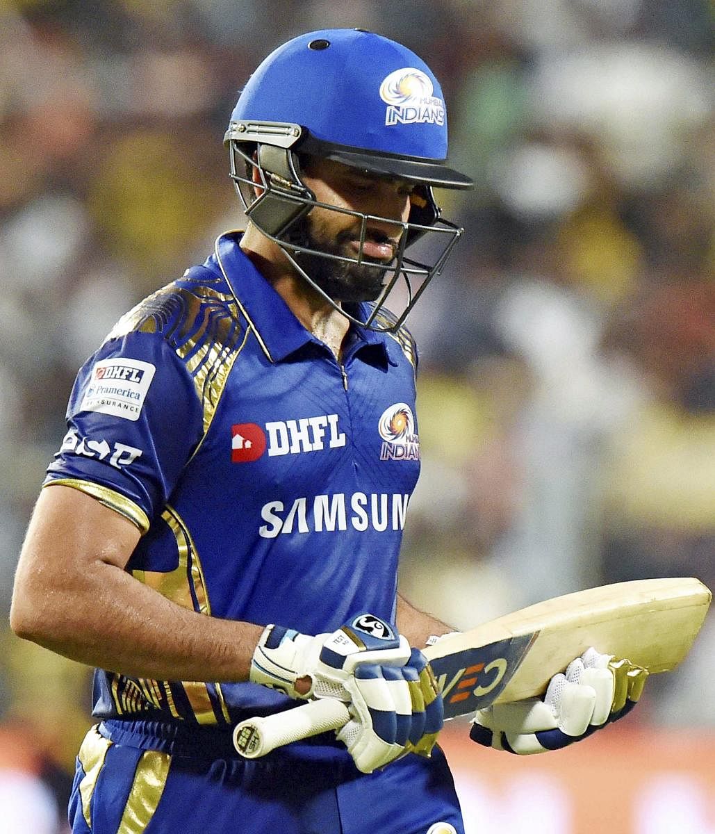 Rohit Sharma, whose form hasn't been great this IPL, will be looking to lead from the front when Mumbai Indians take on Kings XI Punjab today. PTI