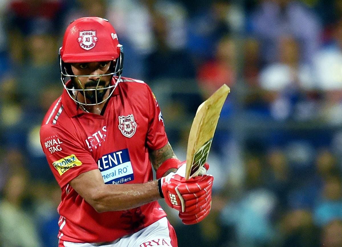 ON A ROLL: Kings XI Punjab will hope K L Rahul to come good again in their crucial tie against Chennai Super Kings. PTI 