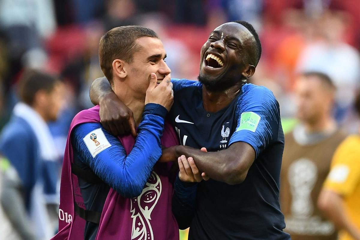 France's forward Antoine Griezmann (left), seen with midfielder Blaise Matuidi, will have to raise his game against Peru on Thursday. AFP