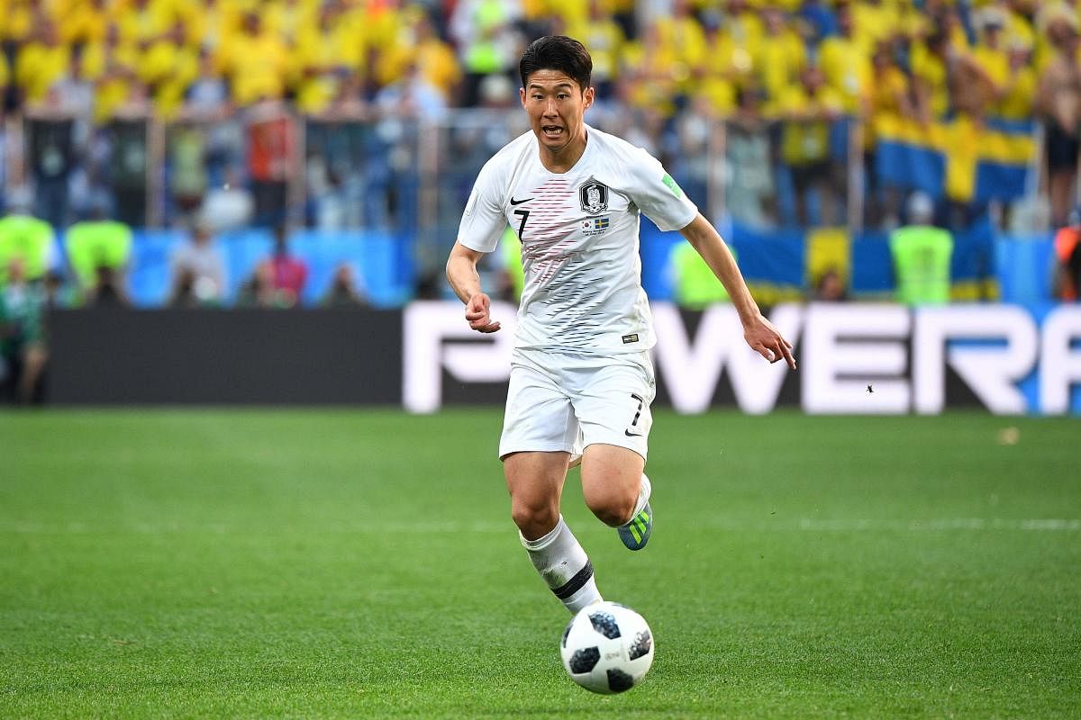 South Korea's forward Son Heung-min will be under immense pressure against Mexico. AFP