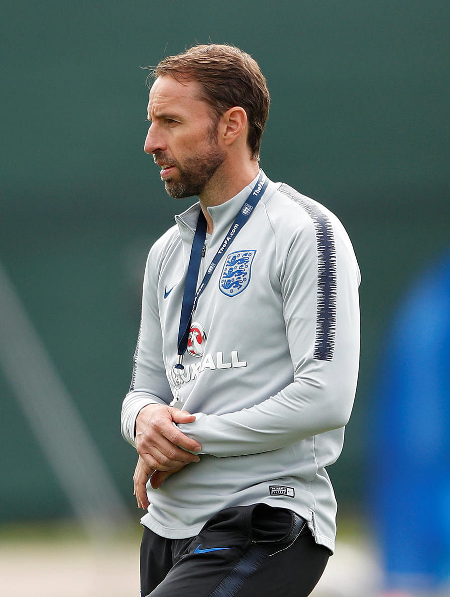 England manager Gareth Southgate dislocated his shoulder while out running on Wednesday. Reuters