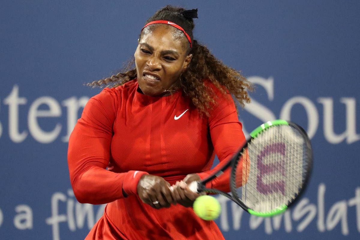 TOUGH ROAD: Serena Williams of the United States will not have it easy at the US Open where she aims to win her seventh crown. AFP