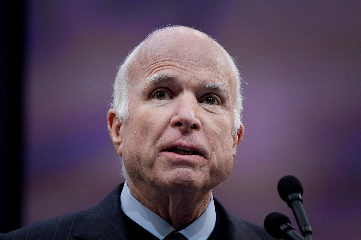 US Senator John McCain. Reuters file photo