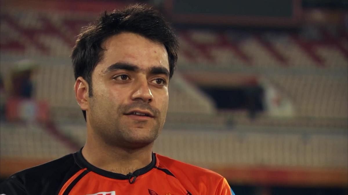 Rashid Khan will lead Afghanistan's spin-heavy attack in their inaugural Test against India next month. File Photo