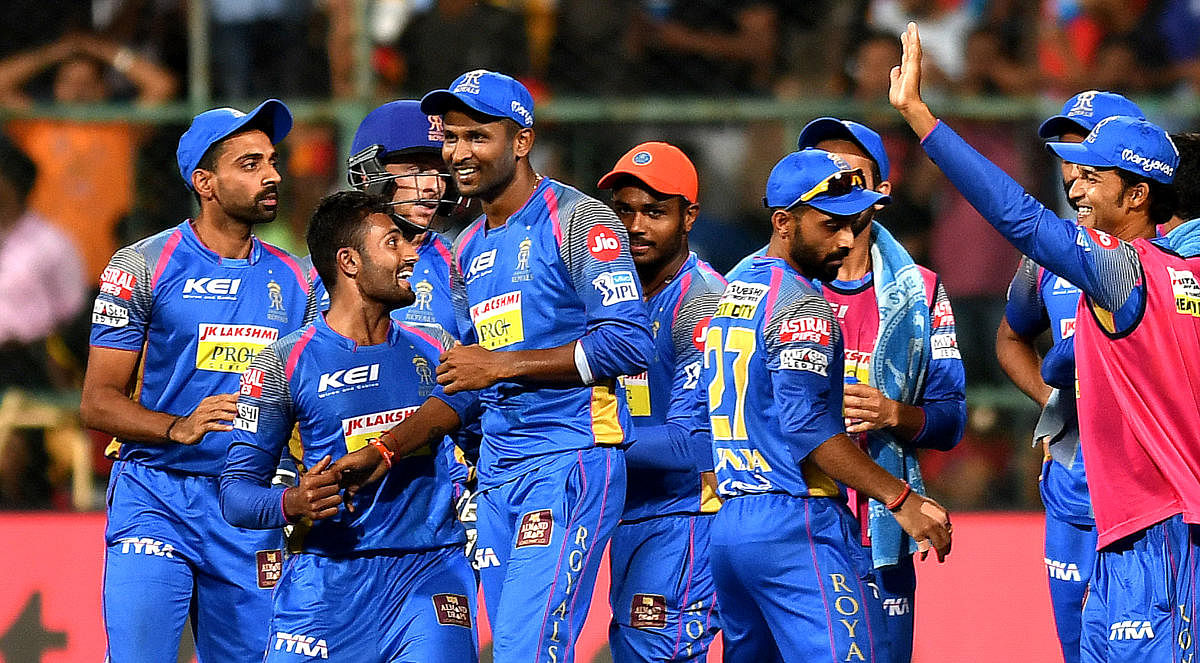 Rajastan Royals are on a high after back to back wins over Delhi Daredevils and Royal Challengers Bangalore. DH File Photo