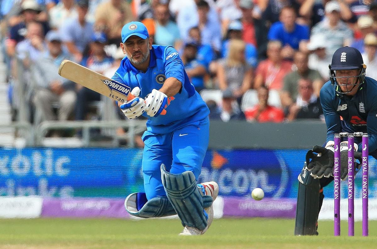 TOUGH TIMES: India's Mahendra Singh Dhoni struggled in the just concluded ODI series against England. AFP