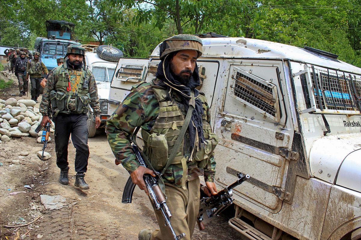 Sources said after conducting searches in the area, a joint team of army, police and paramilitary CRPF called off the operation. (PTI File Photo)