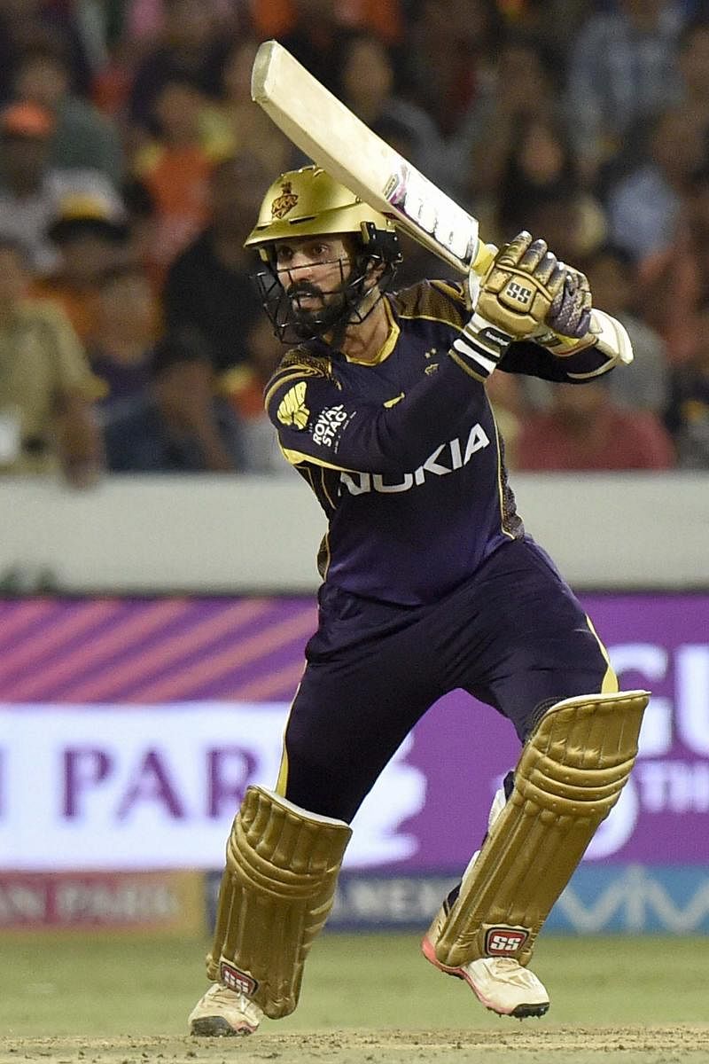 Dinesh Karthik, who has been in good form, will look to lead KKR from the front in the Eliminator clash against Rajasthan Royals on Wednesday. PTI