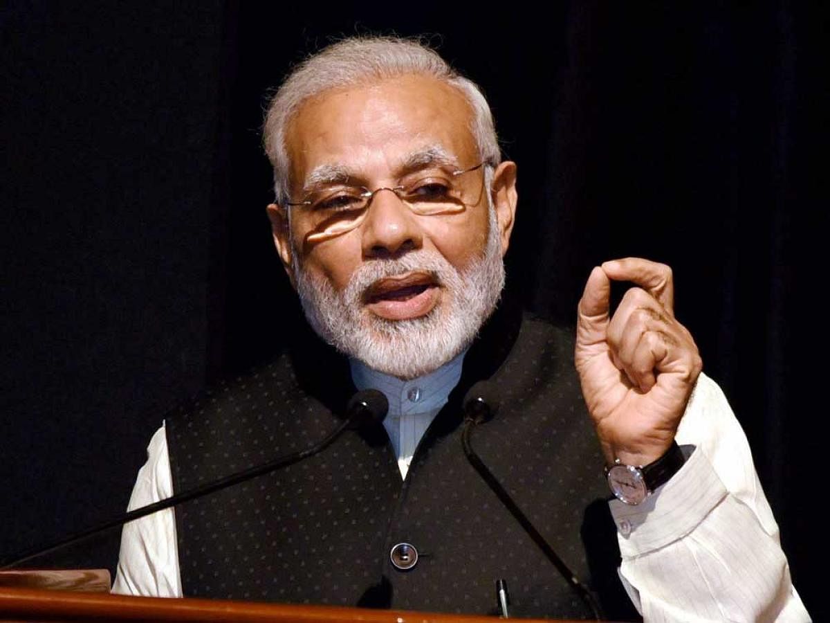 He was interacting through video conference with beneficiaries of the 'Pradhan Mantri Bhartiya Janaushadhi Pariyojna (PMBJP)' and affordable cardiac stents and knee implants. (PTI file photo)
