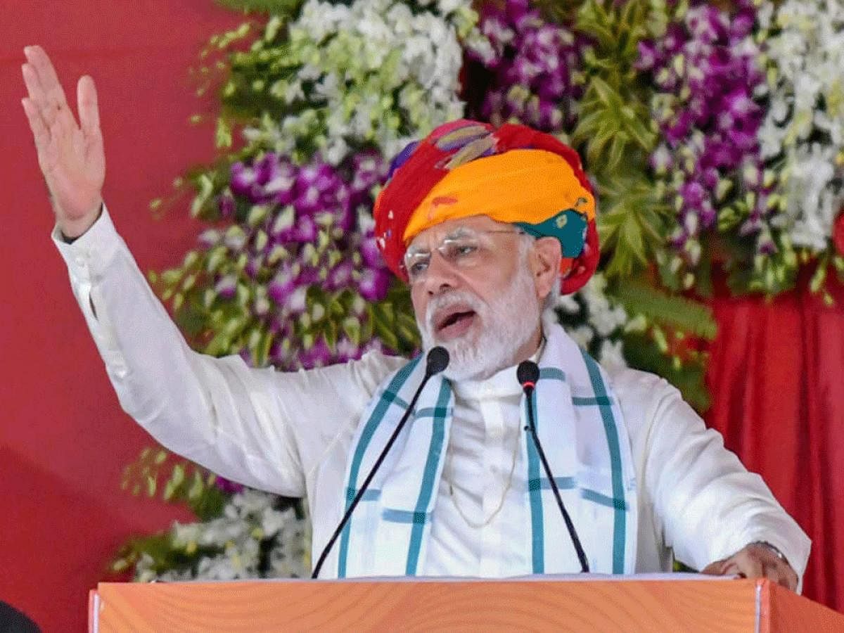 Prime Minister Narendra Modi on Friday said that to glorify one family, deliberate attempts were being made to belittle the contributions of other towering leaders in nation-building, as he paid rich tributes to Bharatiya Jana Sangh (BJS) founder Syama Prasad Mookerjee. PTI file photo