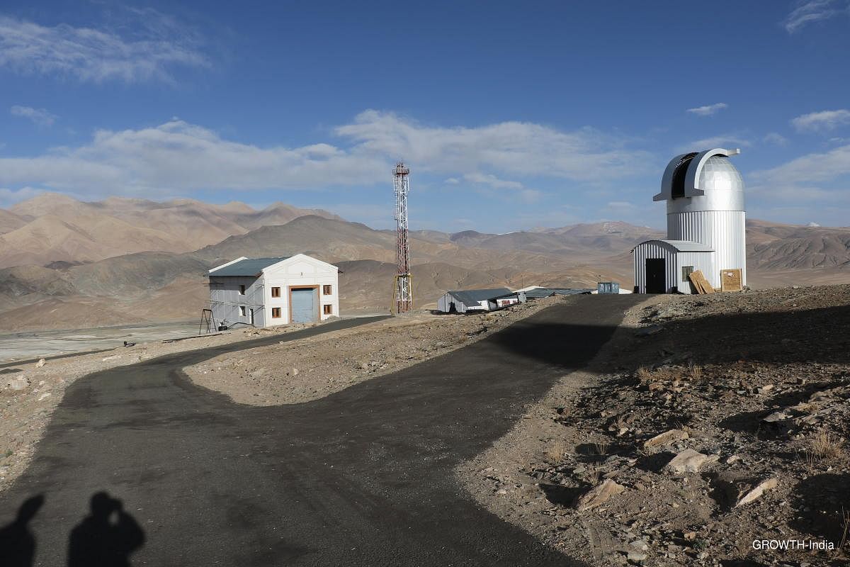 Bengaluru- based Indian Institute of Astrophysics's new telescope at Hanle in Ladakh. Photo Credit: Growth India 
