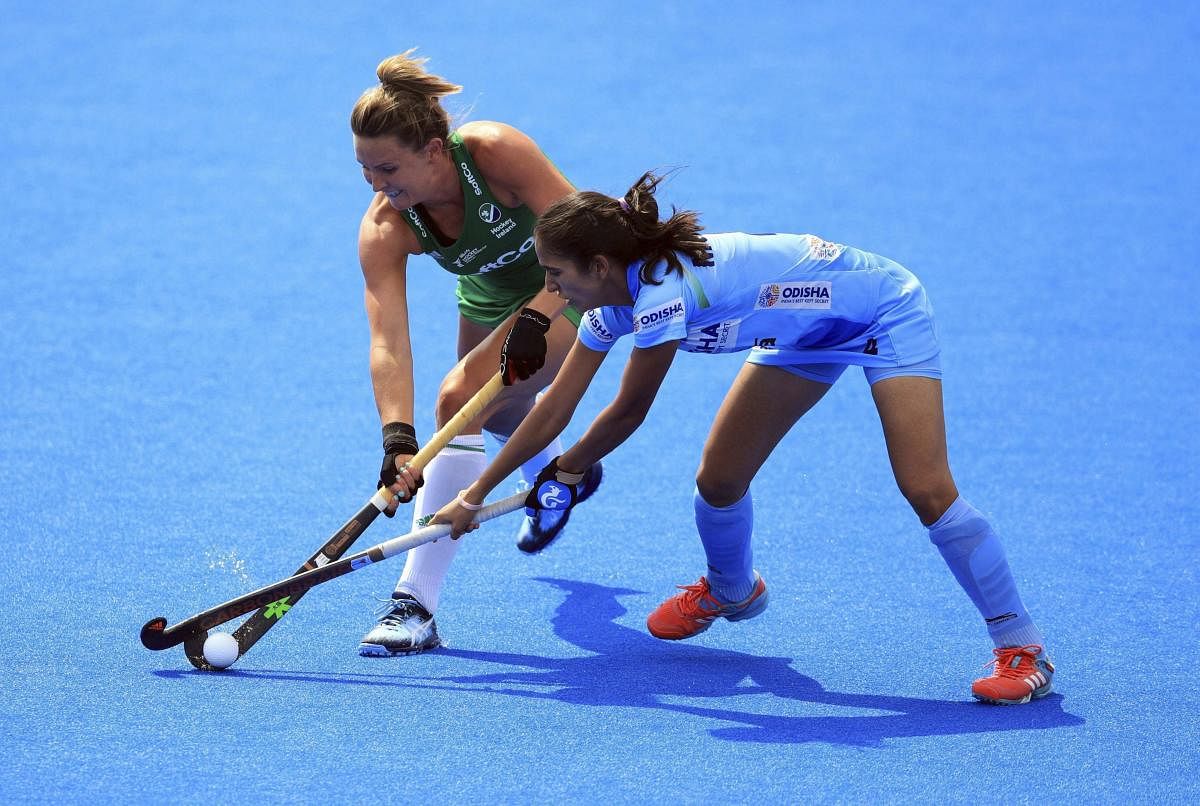  It will be battle of survival for the Indian eves when they take on the US in their World Cup hockey group match on Sunday. AP-PTI 