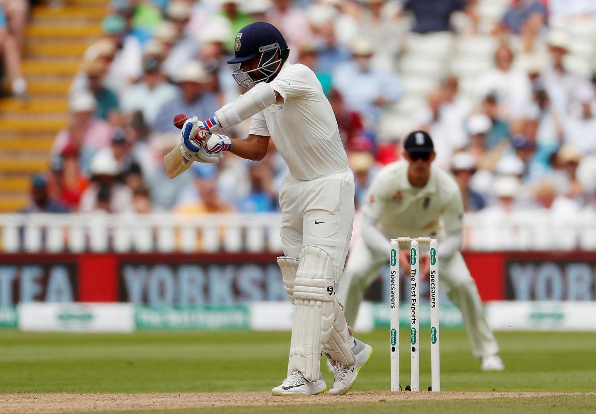 OUT OF SYNC: Ajinkya Rahane has often been dismissed against England while chasing the ball on the off and nicking it behind the wickets. Reuters