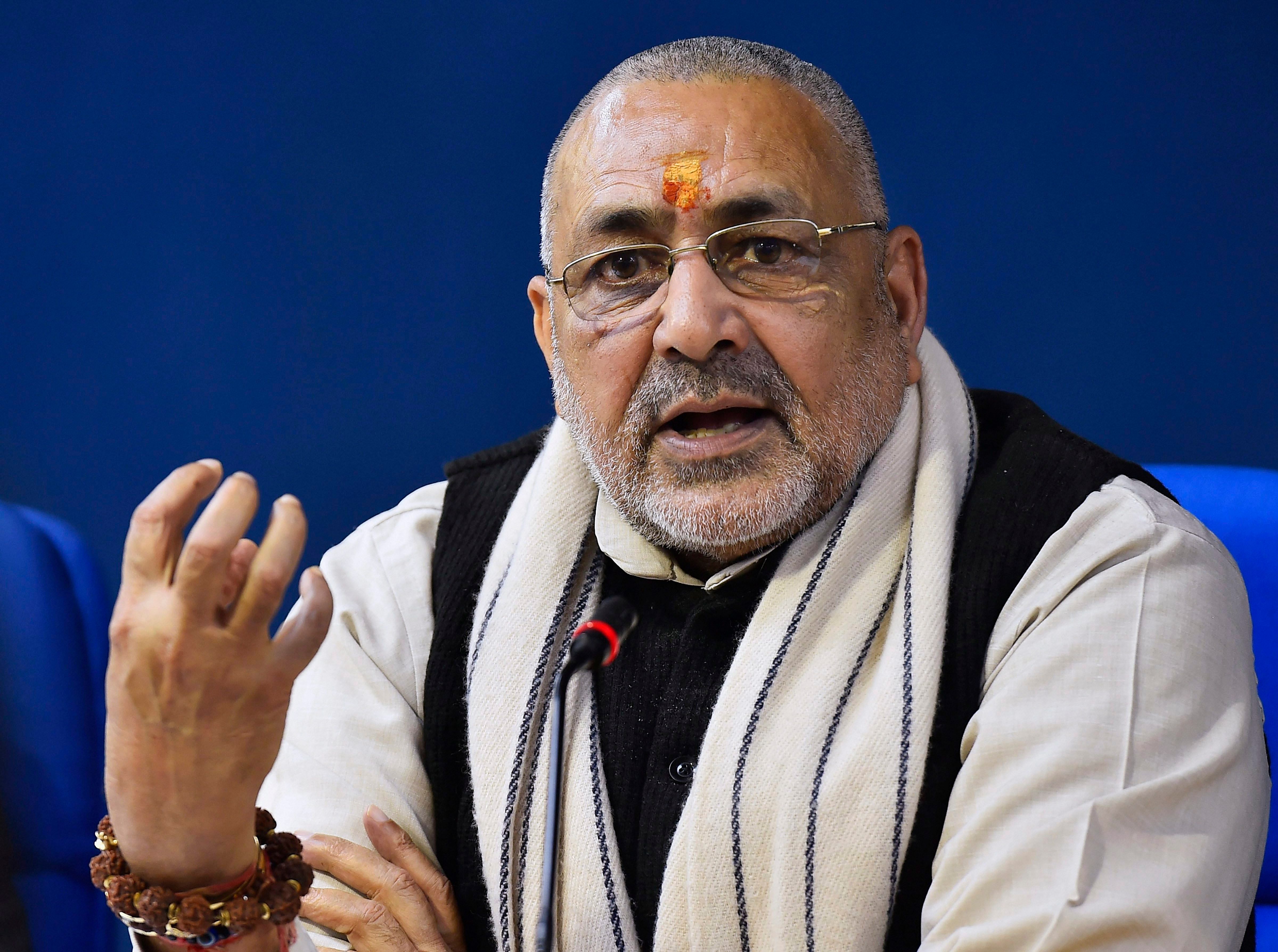 Union minister Giriraj Kishore targeted Opposition parties and said "Osama supporters" and Maoists are coming together to defeat the Modi government. PTI file photo