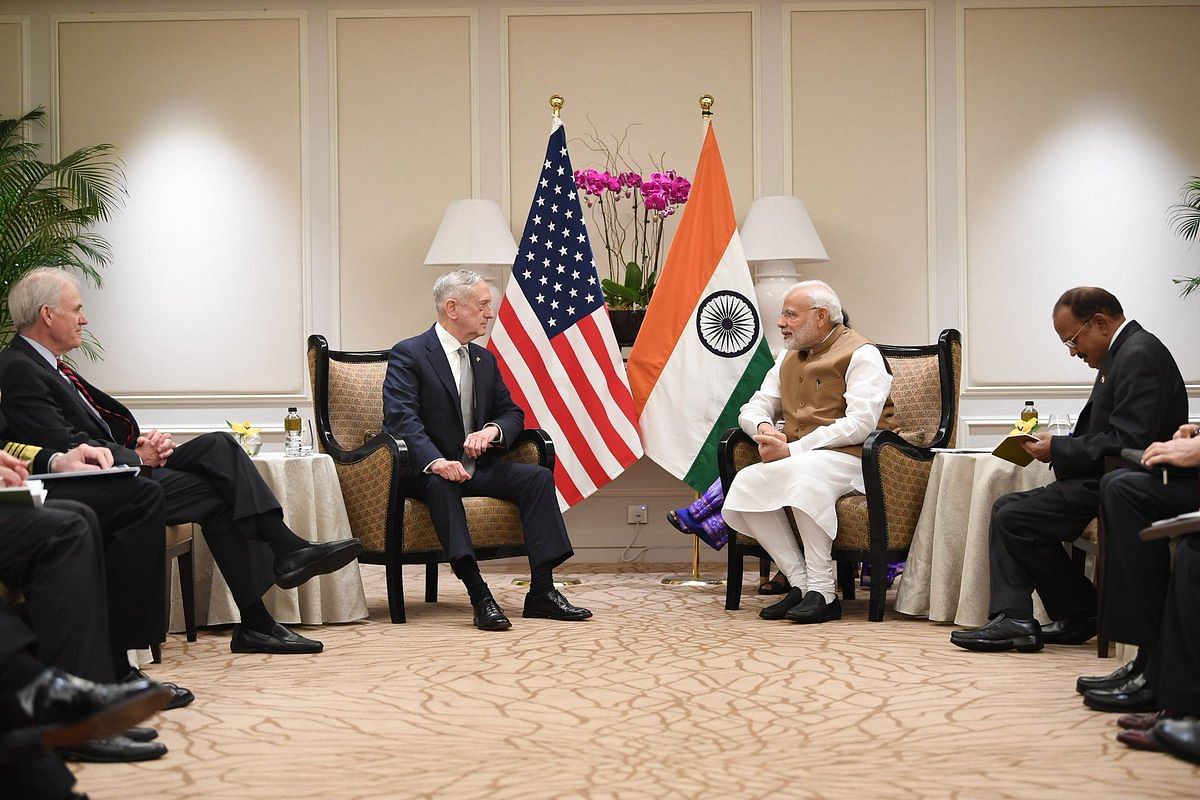 Modi held a closed-door meeting with Mattis during which both sides discussed all security-related issues of mutual and global interests, sources said. (Twitter/PMO India)