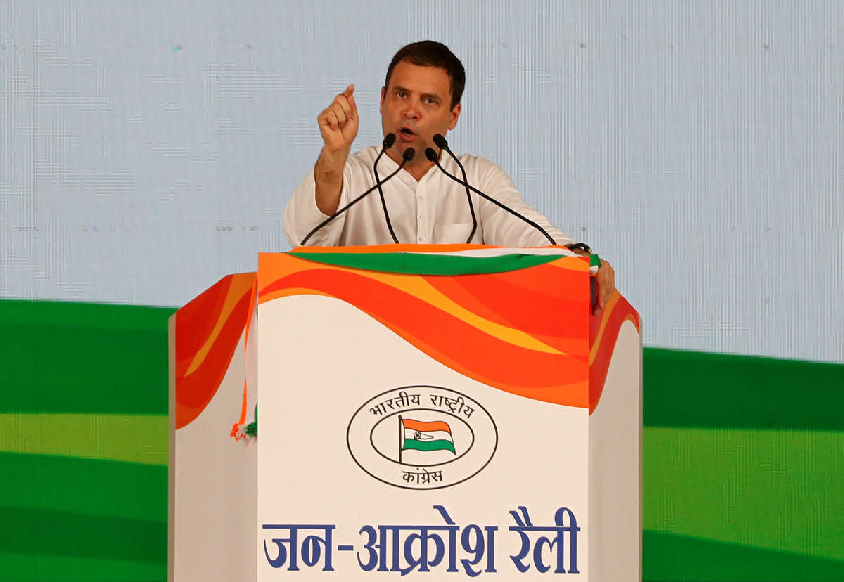 Armed with the RBI revelations on noteban, Rahul accused Modi of implementing demonetisation only to help crony capitalists. PTI photo.