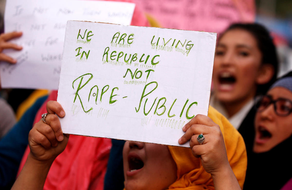 Protest over the alleged rape of a girl in Delhi's Vasant Kunj area had turned violent with demonstrators damaging cars and pelting stones at police personnel, forcing them to use "mild force" to disperse the crowd, during which 10 policemen were injured. Reuters file photo