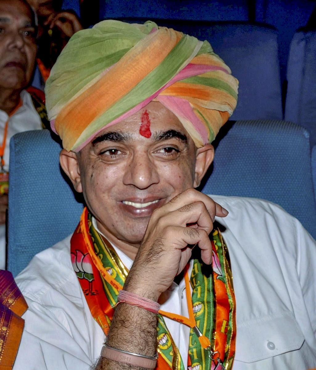 File picture of Rajasthan MLA Manvendra Singh who Saturday, Sep 22, 2018, announced to quit BJP at the 'Swabhimaan Rally' in Barmer district. (PTI Photo)