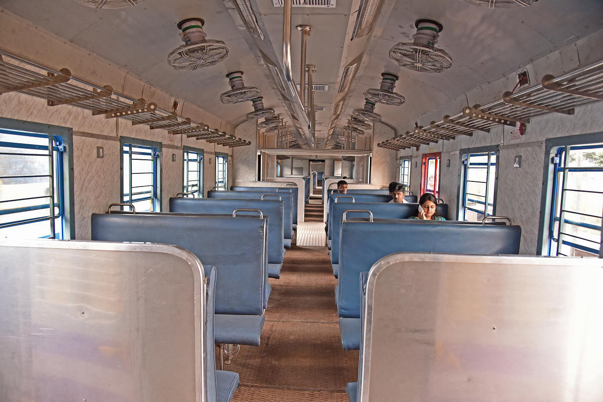 The Banaswadi-Hosur train was cancelled in May 2018. DH FILE PHOTO