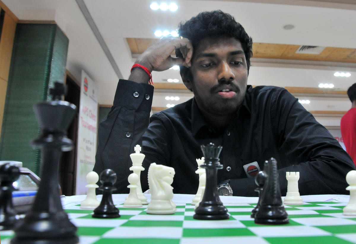 B Adhiban scored a fine win over El Salvador's Daniel Arias on the opening day of the 43rd Chess Olympiad in Batumi, Georgia on Tuesday. FILE PHOTO 