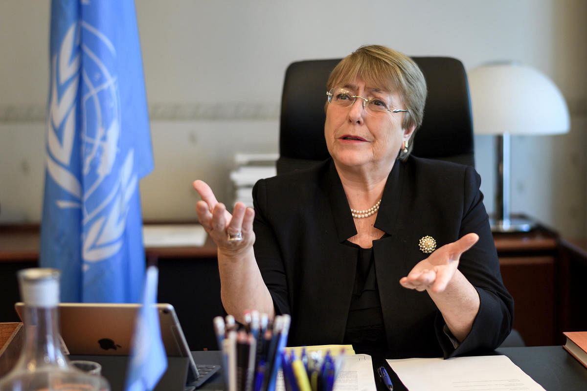 UN High Commissioner for Human Rights Michelle Bachelet. (Reuters file photo)