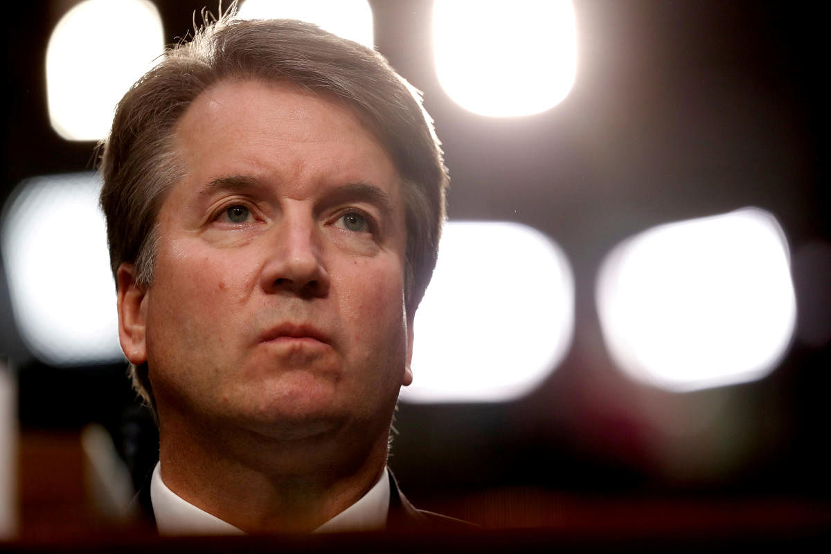 US Supreme Court nominee Judge Brett Kavanaugh listens during his US Senate Judiciary Committee confirmation hearing on Capitol Hill in Washington on September 4, 2018. Reuters