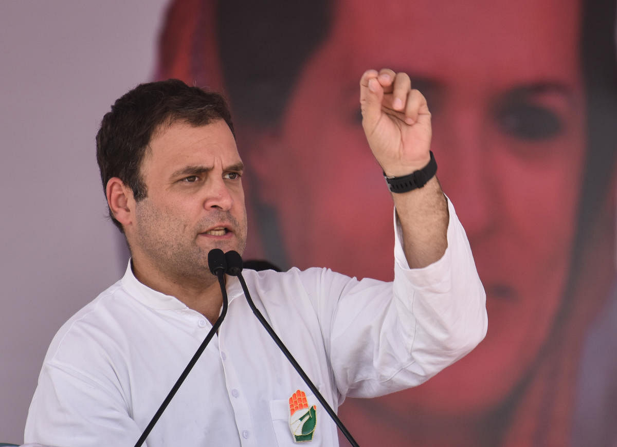 "I challenge him to a public debate. He won’t last a second, because he has stolen from India," Rahul Gandhi alleged. (DH File Photo)